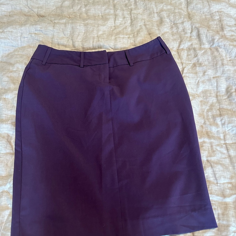 The Limited Deep Purple Pencil Skirt